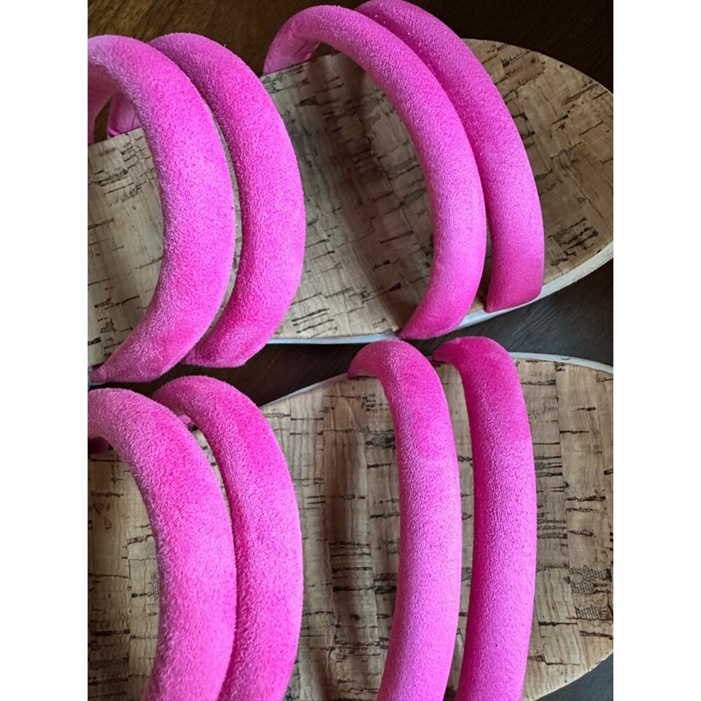 Circus by Sam Edelman Narina Pink Platform Sandals Lug Sole Size 8 Barbiecore - Picture 6 of 8